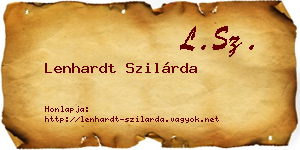 Lenhardt Szilárda névjegykártya